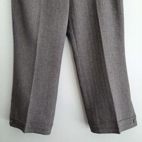 SIGRID OLSEN | Crop Dress Pants Grey w/ Sparkle Sz 10 - Picture 4 of 10